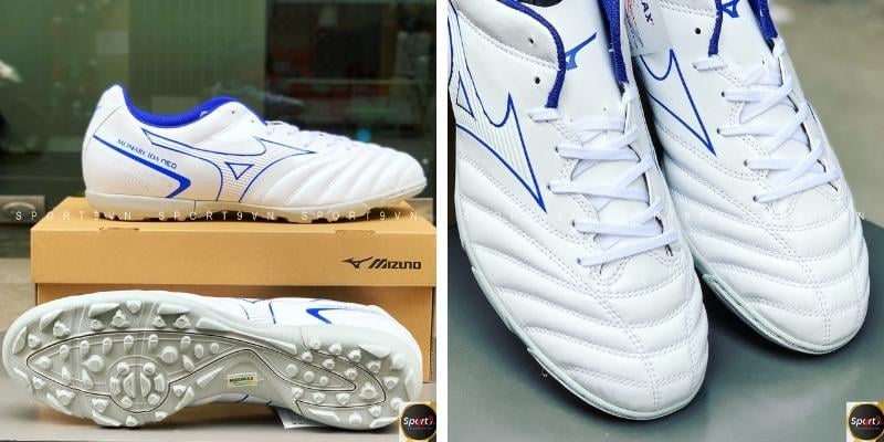 Giày bóng đá Mizuno Monarcida Neo II Select AS Trắng/Xanh